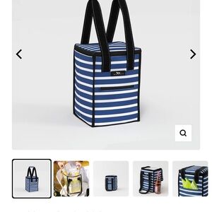 Striped Blue and white Scout mini pleasure cooler
